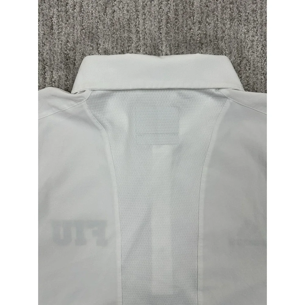 Men's Adidas x FIU Panthers Polo Shirt Florida International White Mens Large